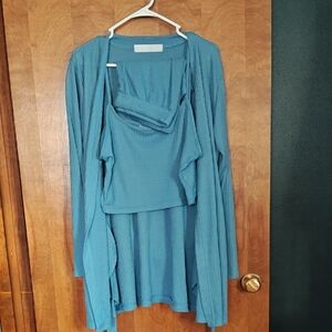 Soft Waffle 3 Piece Lounge Set - Robe, Cami, & Shorts